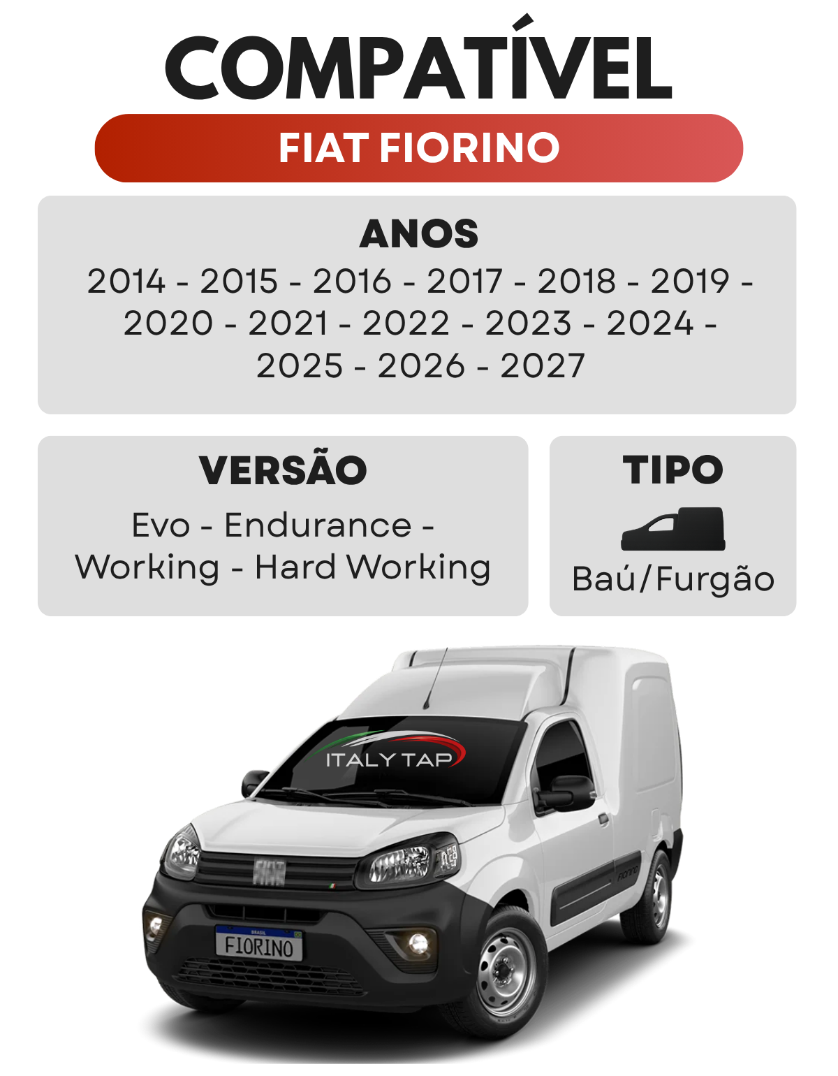 Protetor de Furgão Fiorino 2014 A 2026